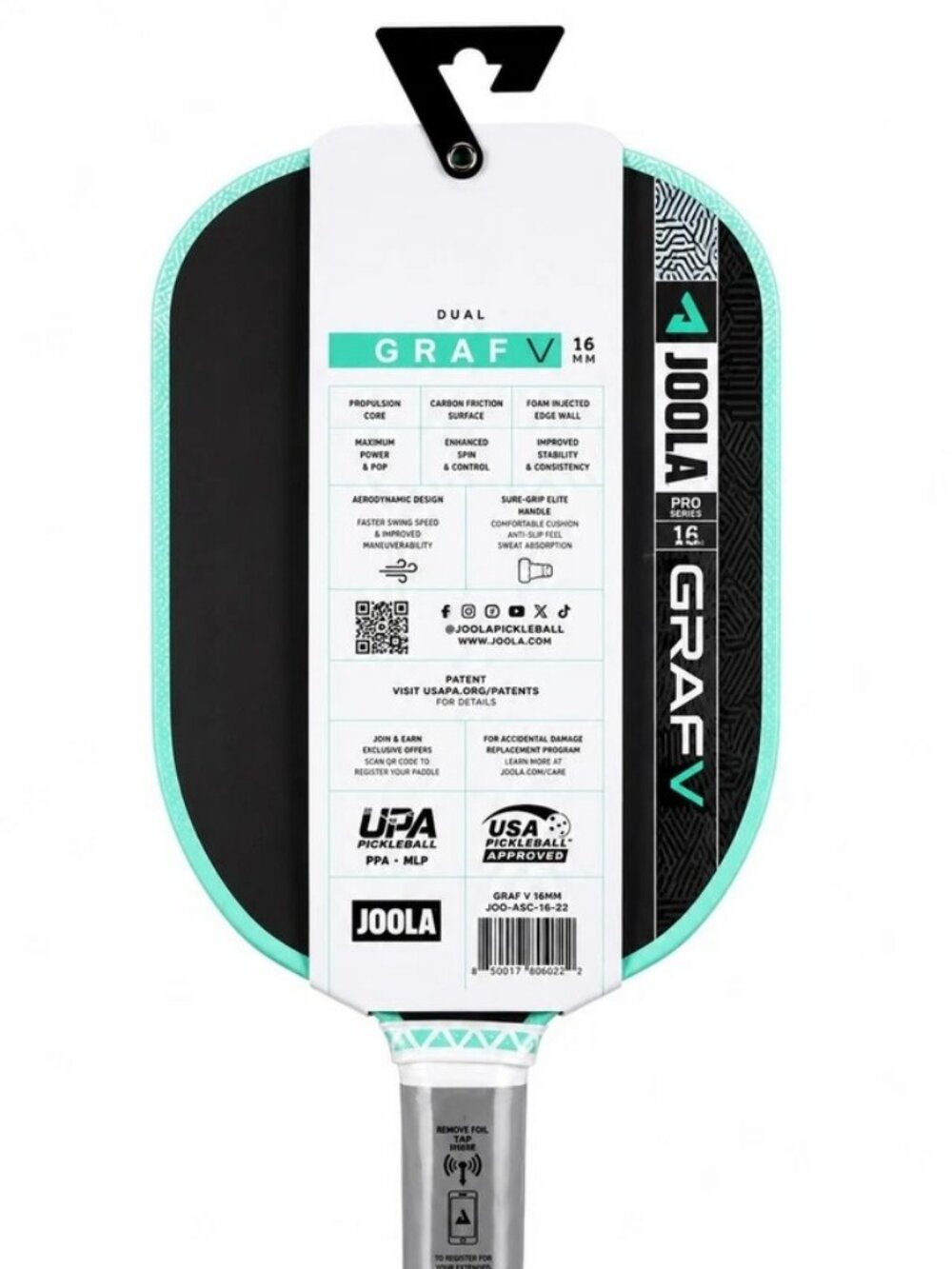 JOOLA Graf Pro V 16mm Steffi Graf Tournament Pickleball Paddle Sample